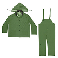 CLC Rain Gear 3 Piece Army Green Rainsuit 0.35 mm