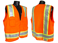 Radians SV6 Two Tone Surveyor Class 2 Vests (SV6O-M/L/XL/2X/3X/4X/5X)